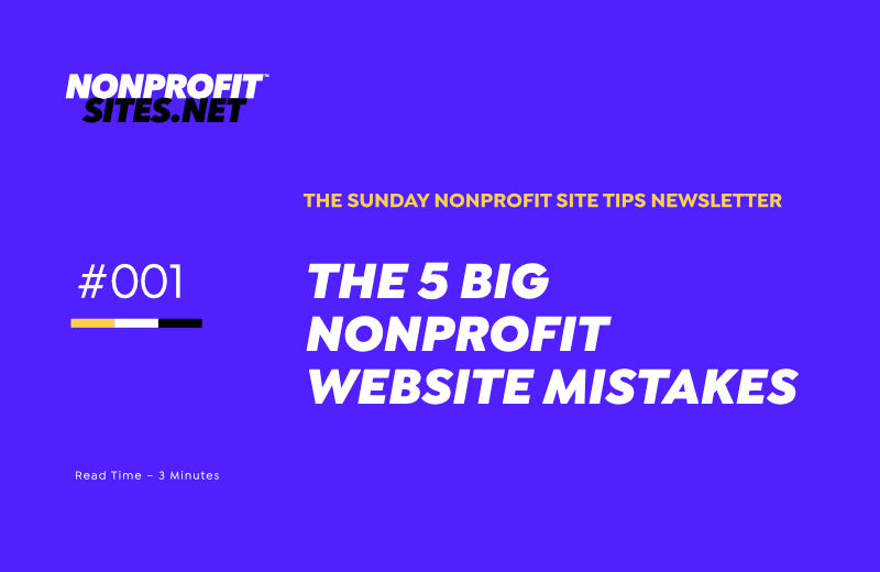Nonprofit Sunday Site Tips | #001